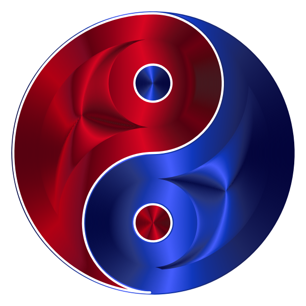 Ruby And Sapphire Yin Yang