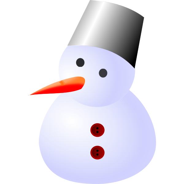 Snowman vector drawing