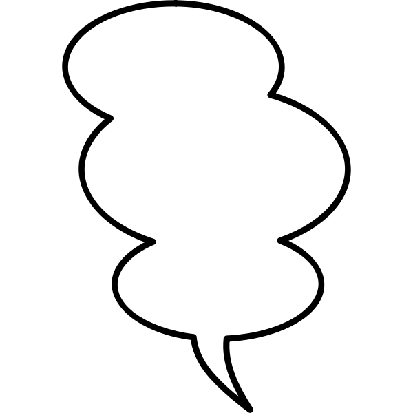 Large speech bubble vector image