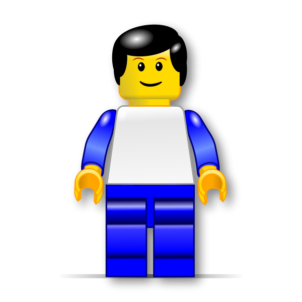 Lego man vector graphics