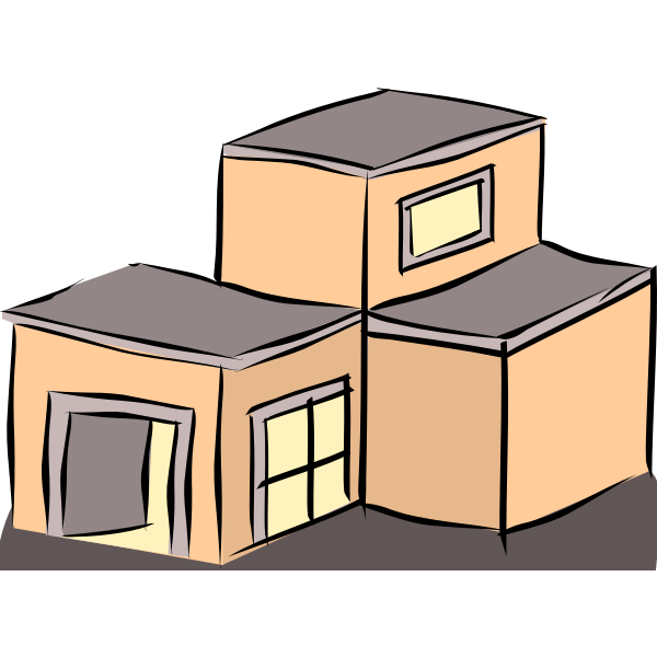 Vector clip art of a house