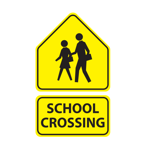 School crossing sign