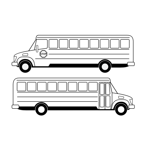 School bus vector drawing