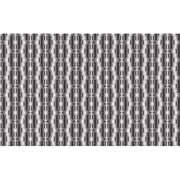 Seamless Hexagonal Diamonds Grayscale Pattern