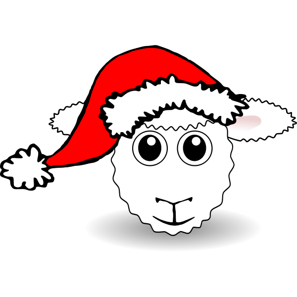 Funny Sheep Face Vector