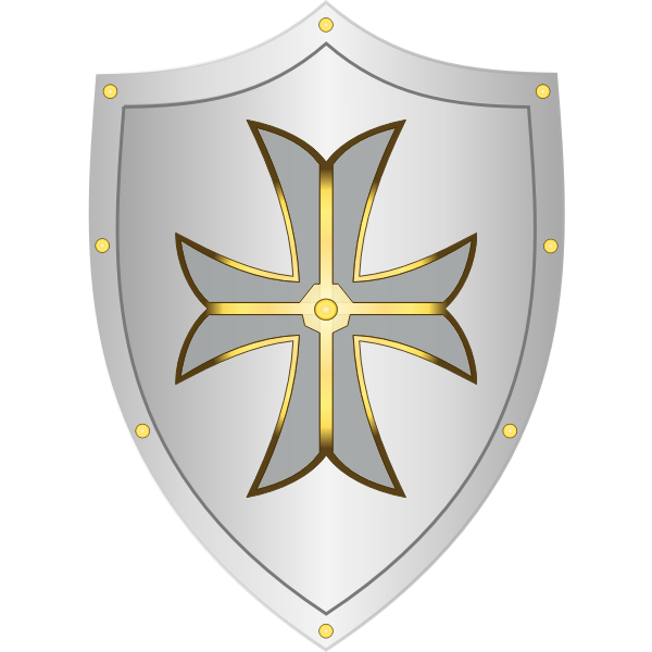 Classic medieval shield