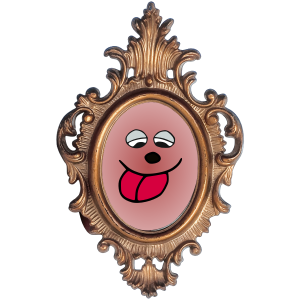 Silly Face Ornate Frame