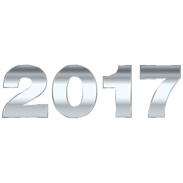 Silver 2017 Typography No Background