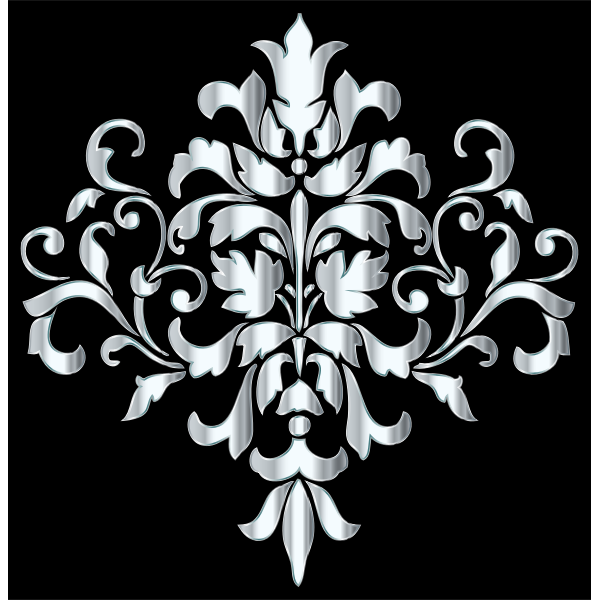 Silver Damask Design