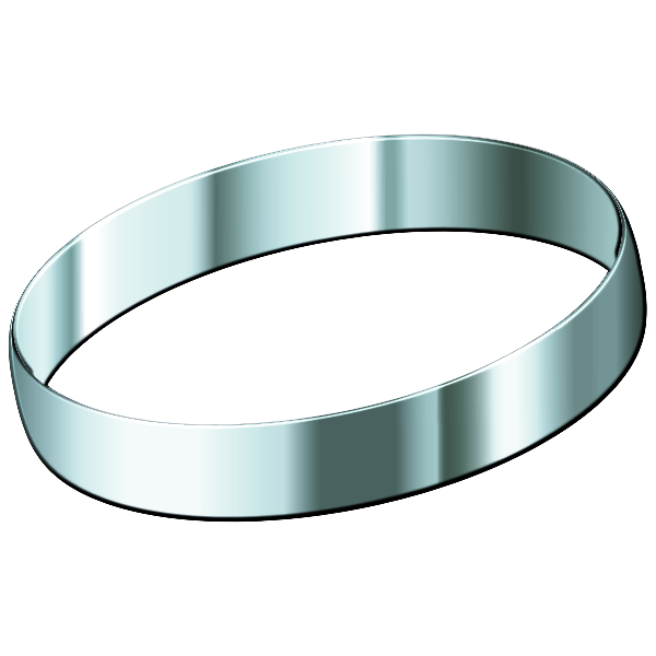 Silver ring vector image