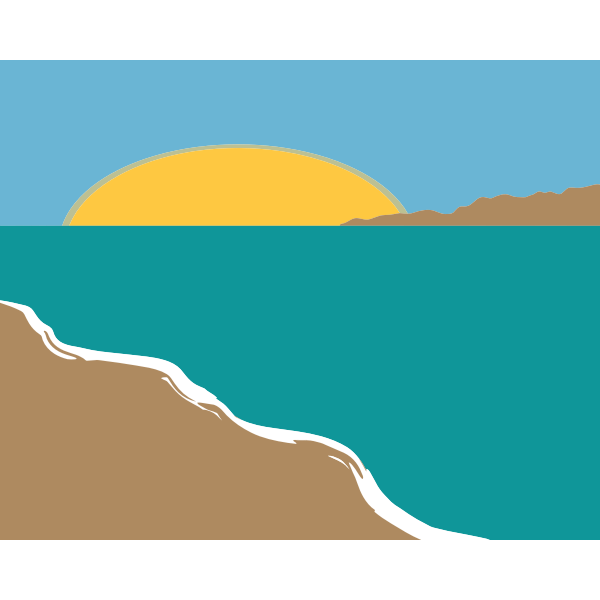 Simple Beach Landscape