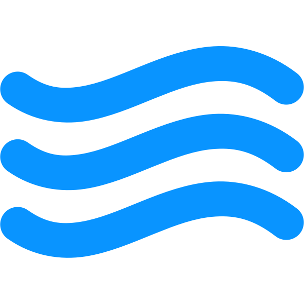 Blue water icon