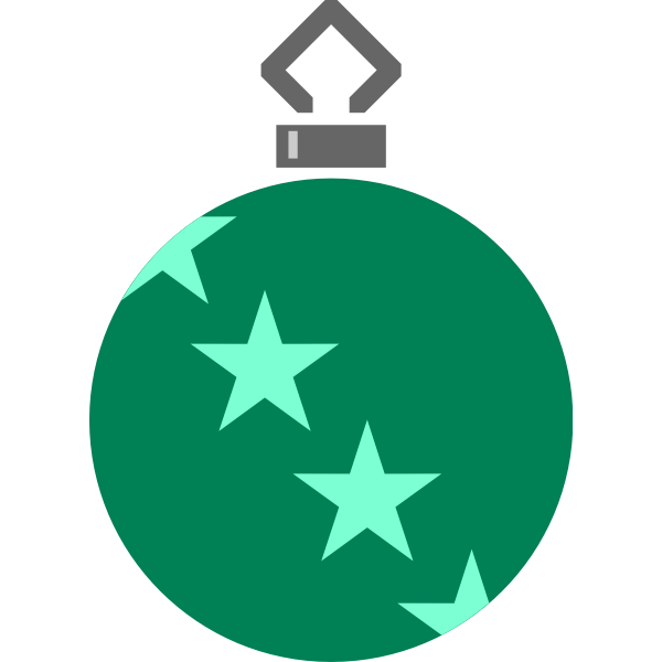 Dark green bauble