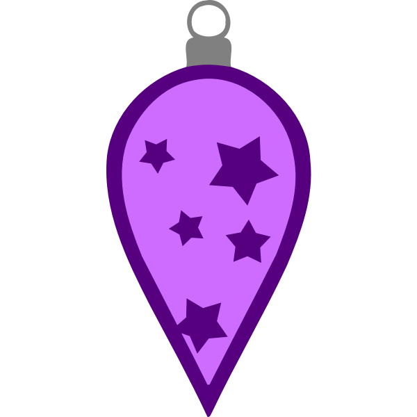 Simple purple bauble