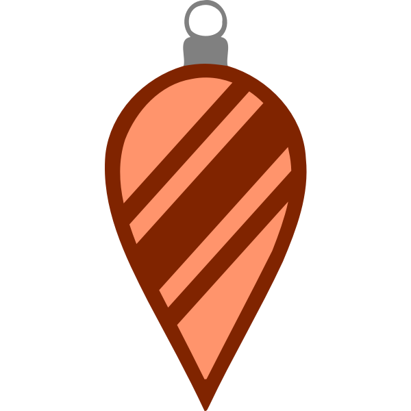 Brown tree bauble