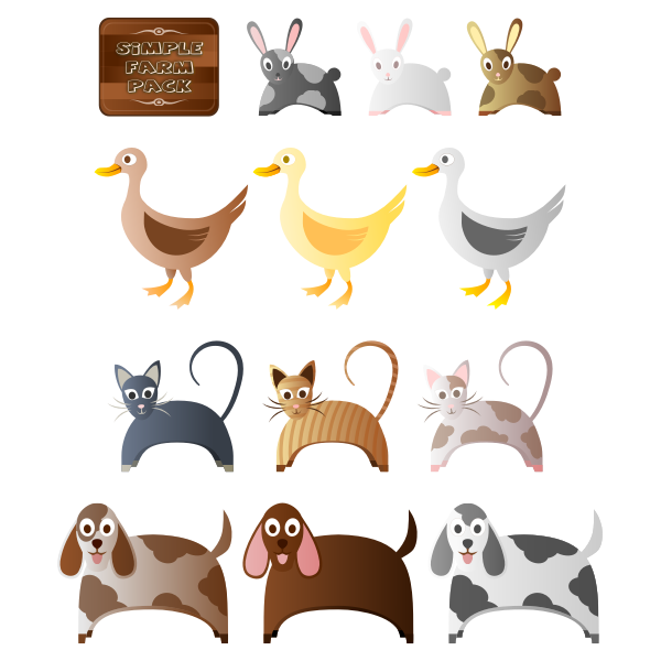 Simple Farm Animals 2