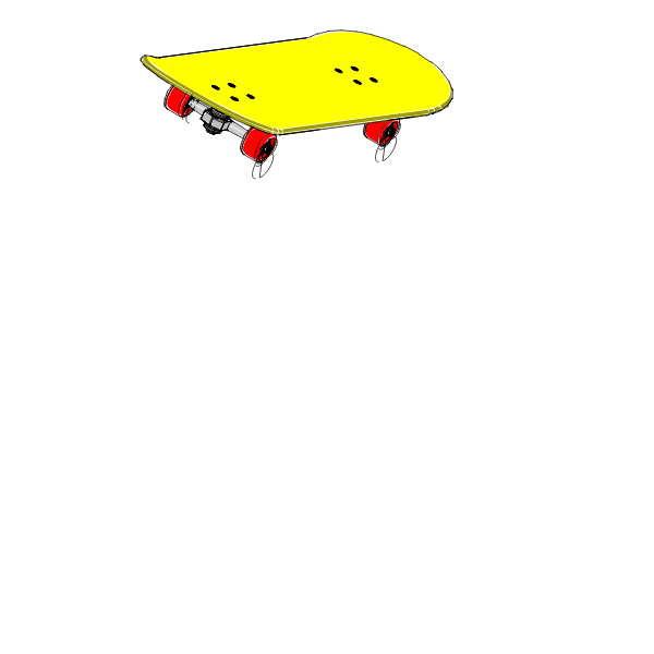 Skateboard vector image