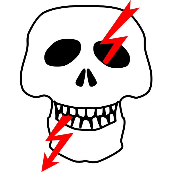 High voltage danger sign in Russia vector image