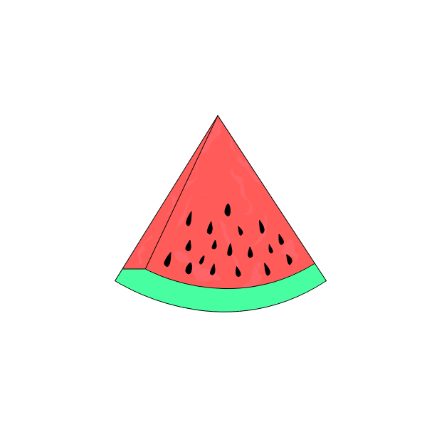 Watermelon fruit slice