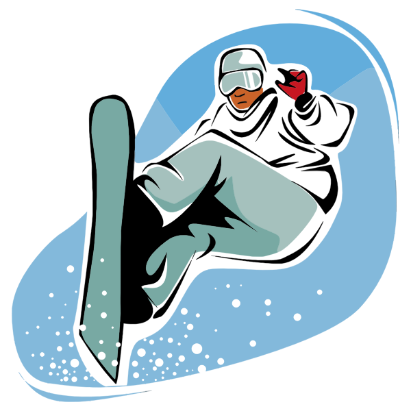 Snowboarding man