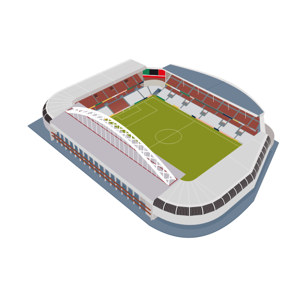 Soccer stadium vector image