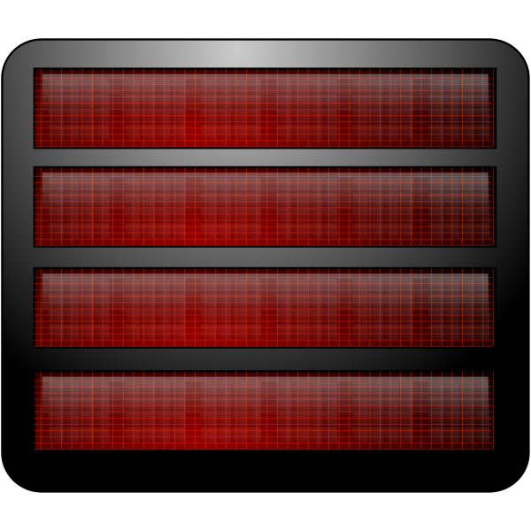 Square divided solar panel vector image