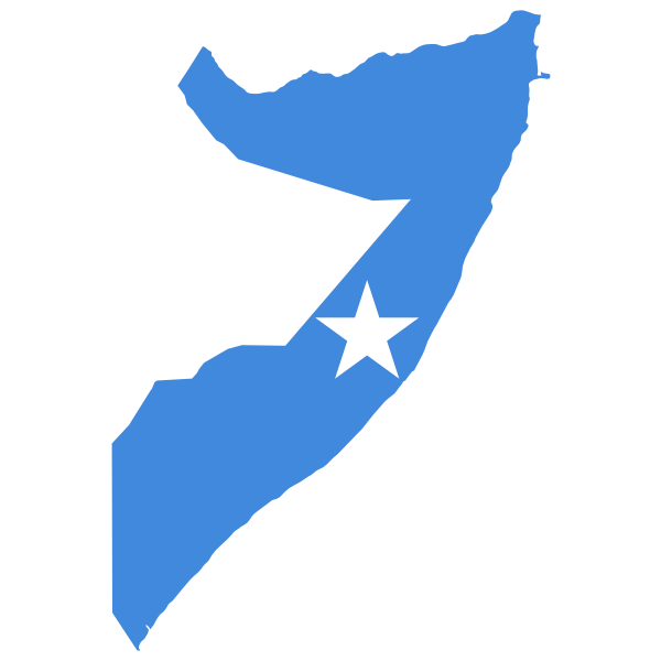 Somalia Flag Map