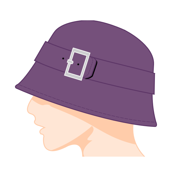 Female bell hat vector image