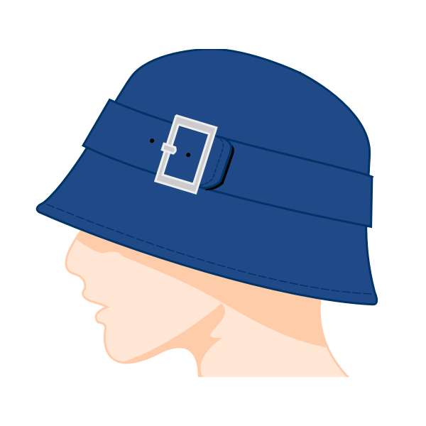 Ladies bell hat vector image