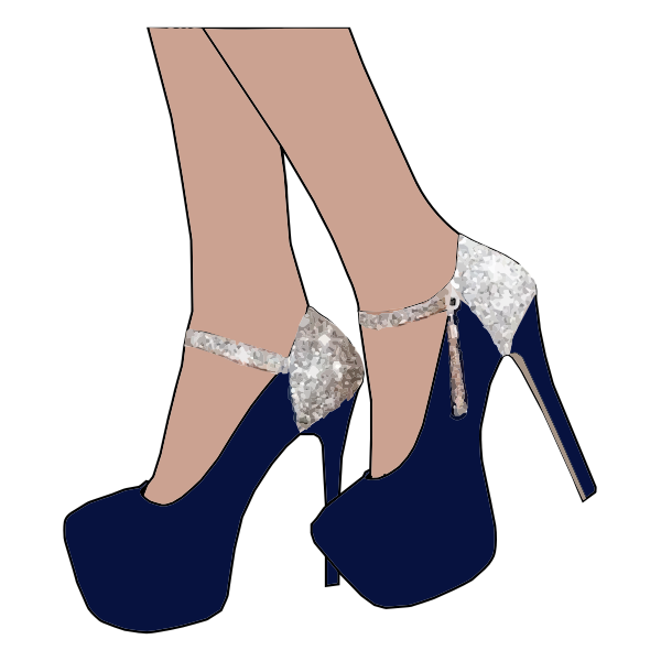 Sparkly women's shoes