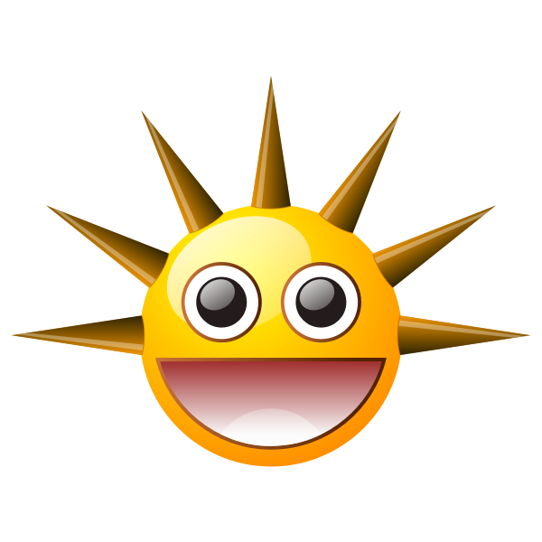 Spiky smiley