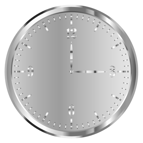 Stainless Steel Clock