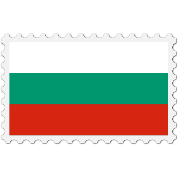 Bulgaria flag stamp