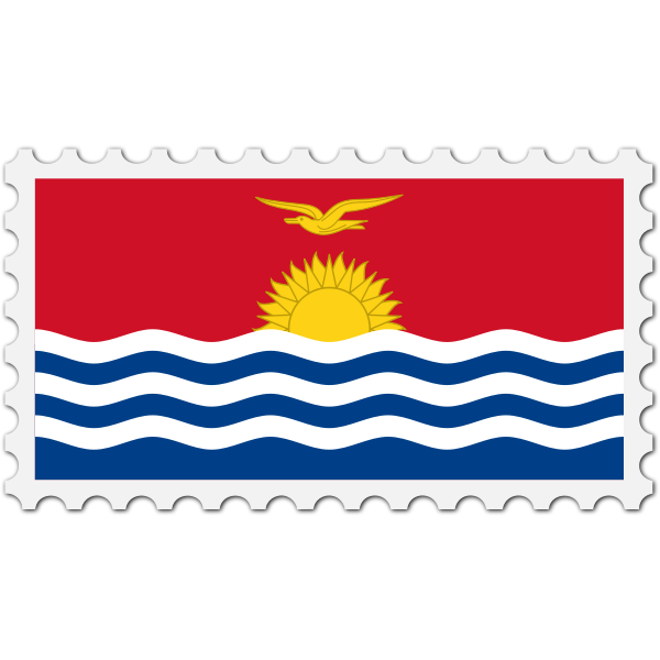 Kiribati flag stamp