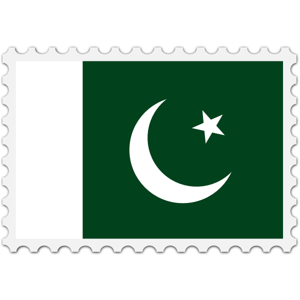 Stamp Pakistan Flag