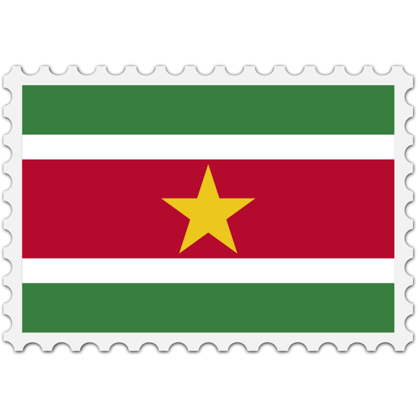 StampSurinameFlag