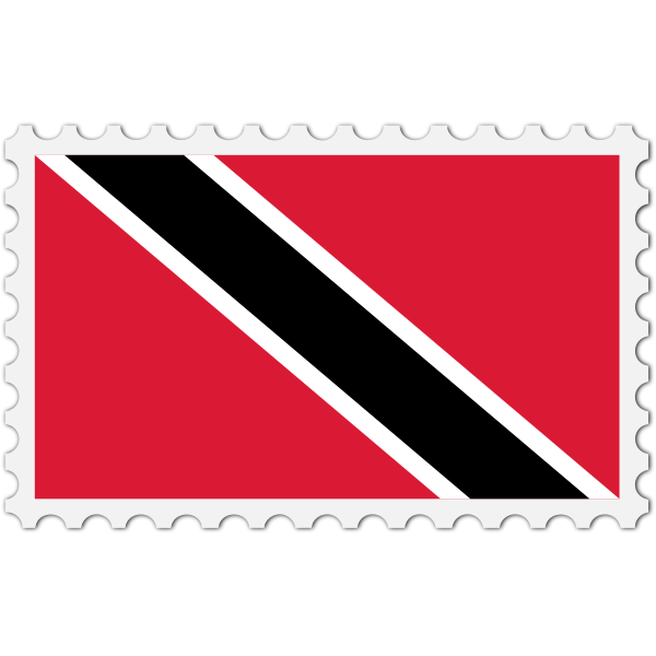 Trinidad and Tobago flag stamp