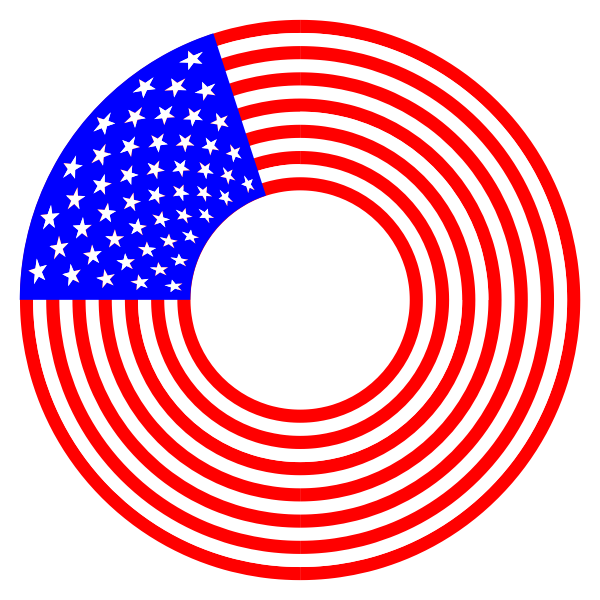 Stars And Stripes Circle 2