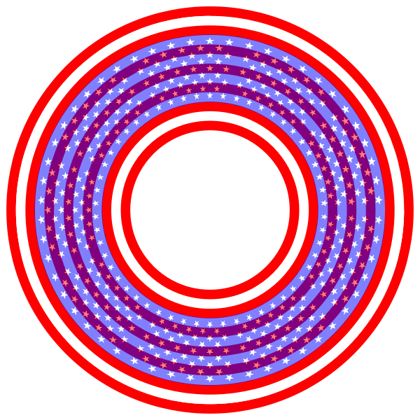 Stars And Stripes Circle