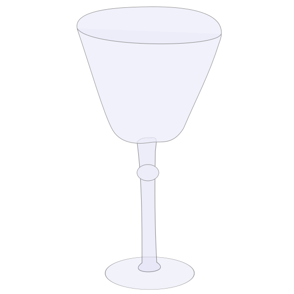 Empty wine glass vector image