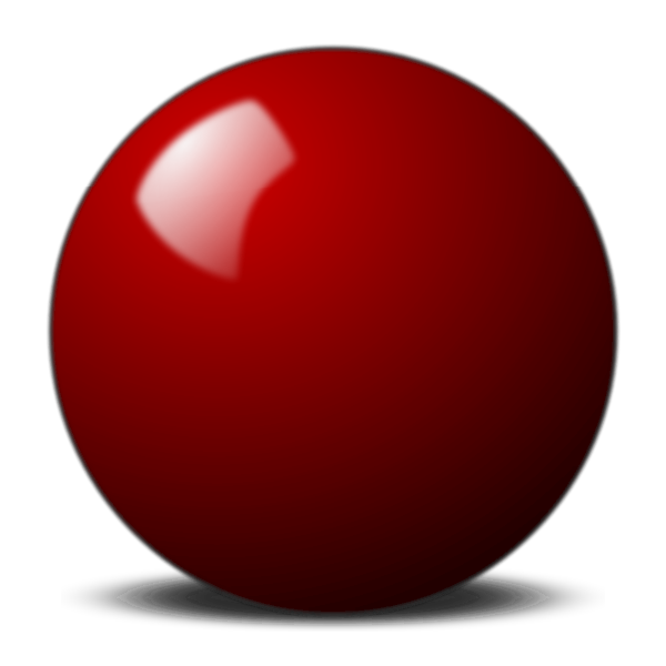 Red snooker ball