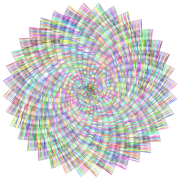 Striped Pinwheel Prismatic III