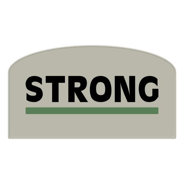 'Strong' sign