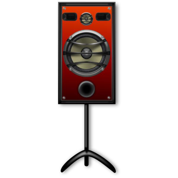 Studio speaker on a stand vector image