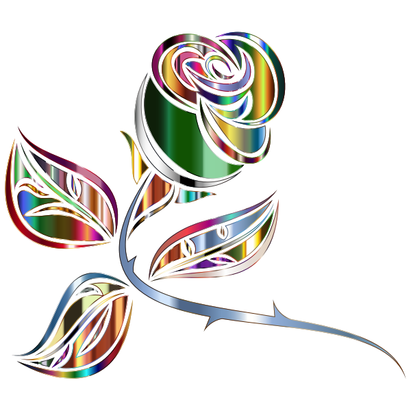 Stylized Rose Extended 10 Minus Background