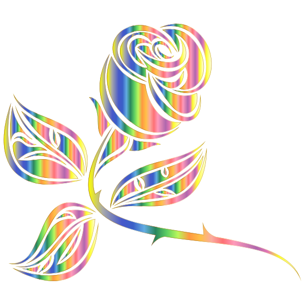 Stylized Rose Extended 6 Minus Background