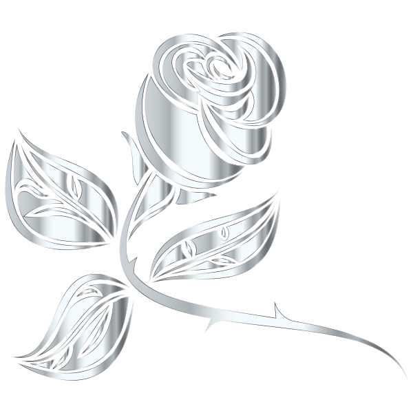 Stylized Rose Extended 7 Minus Background