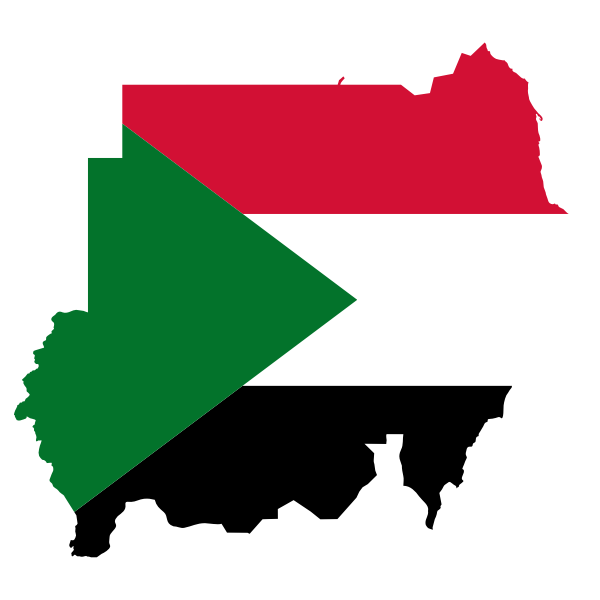 Sudan Flag Map