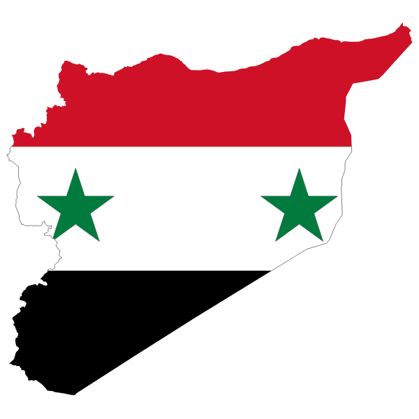 Syria Map Flag