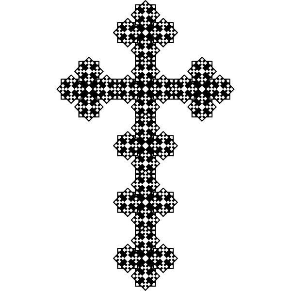 Decorated cross symbol